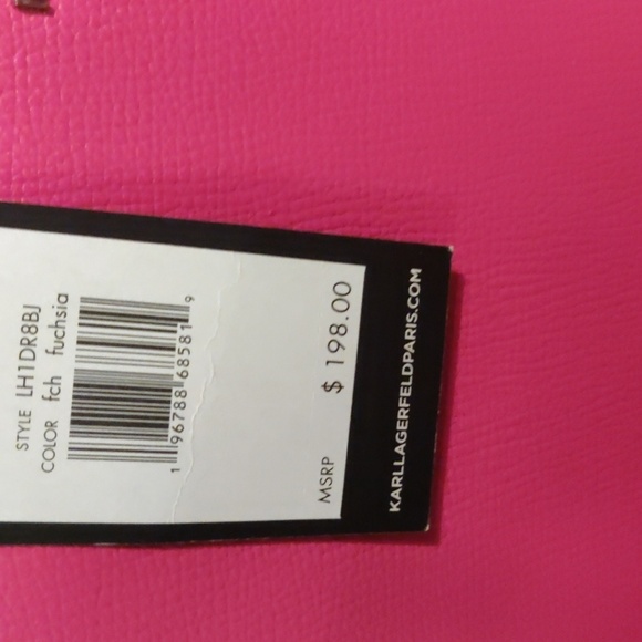 KARL LAGERFELD PARIS, Maybelle Small Crossbody Satchel, NWT, PINK - Picture 4 of 11